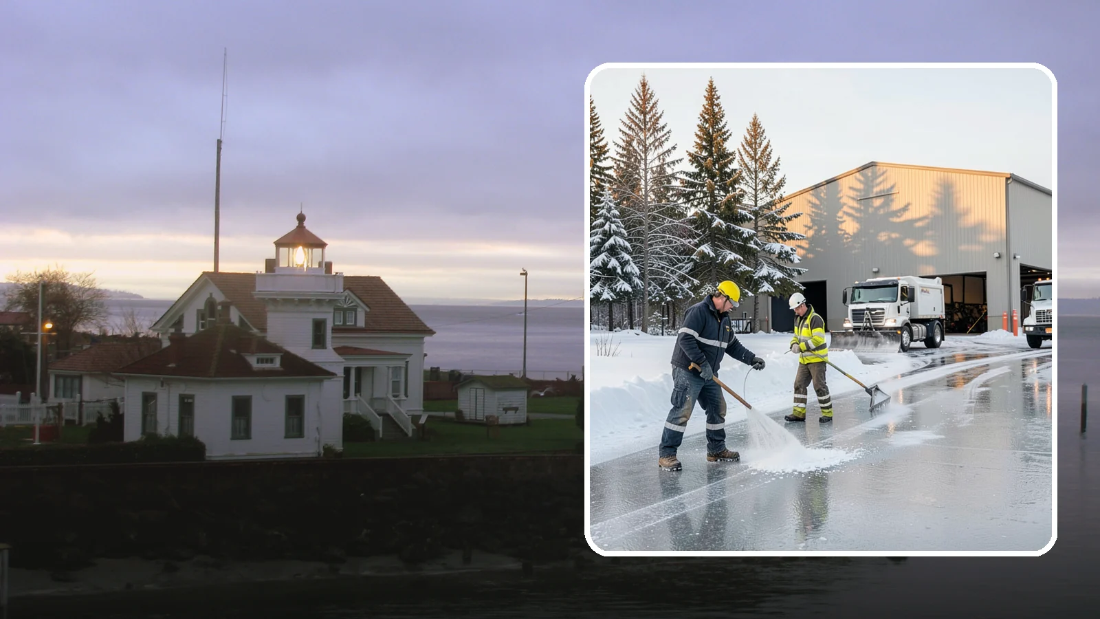 Industrial Facility Deicing in Mukilteo, Snohomish County, WA - Heavy-duty deicing for industrial sites, keeping truck routes, yard walkways, and equipment approaches safe for round-the-clock...