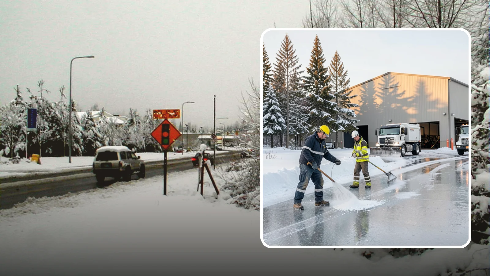 Industrial Facility Deicing in Newcastle, King County, WA - Heavy-duty deicing for industrial sites, keeping truck routes, yard walkways, and equipment approaches safe for round-the-clock...