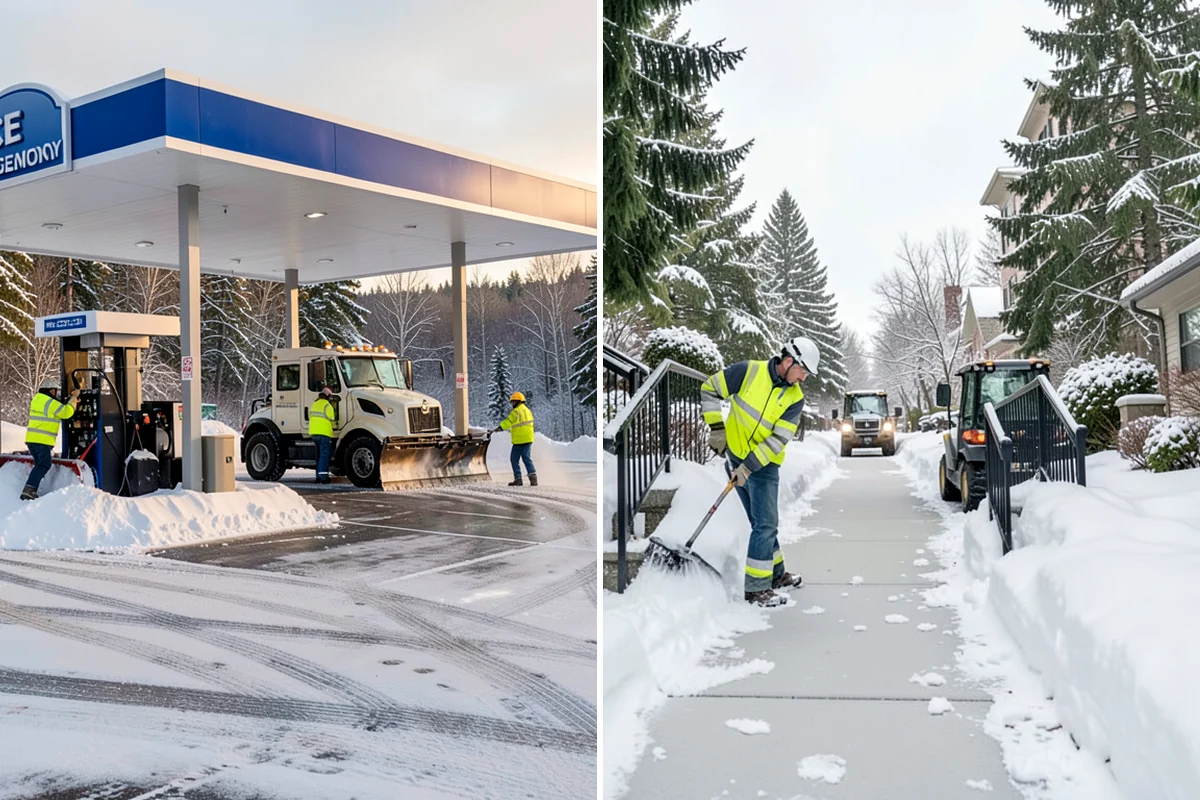 Industrial Facility Deicing in Normandy Park, King County, WA - Assess truck lanes, walkways, and staging areas with site management