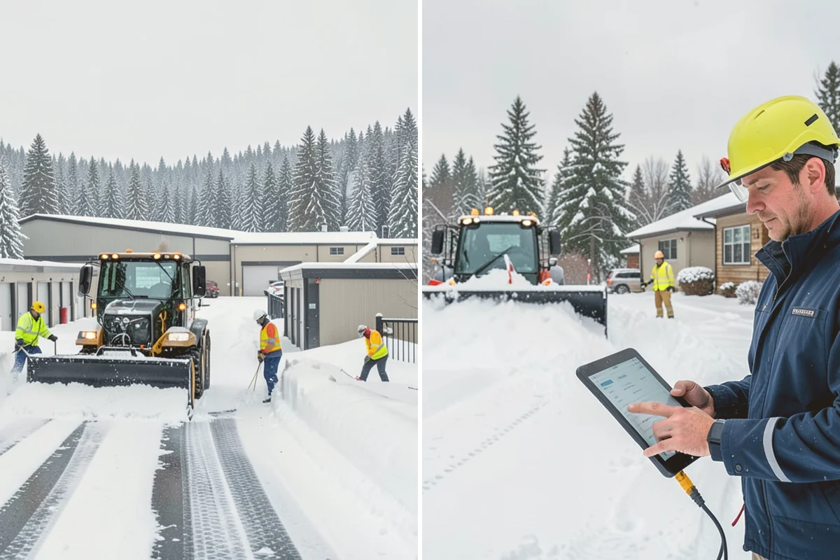 Industrial Facility Deicing in Orting, Pierce County, WA - Assess truck lanes, walkways, and staging areas with site management
