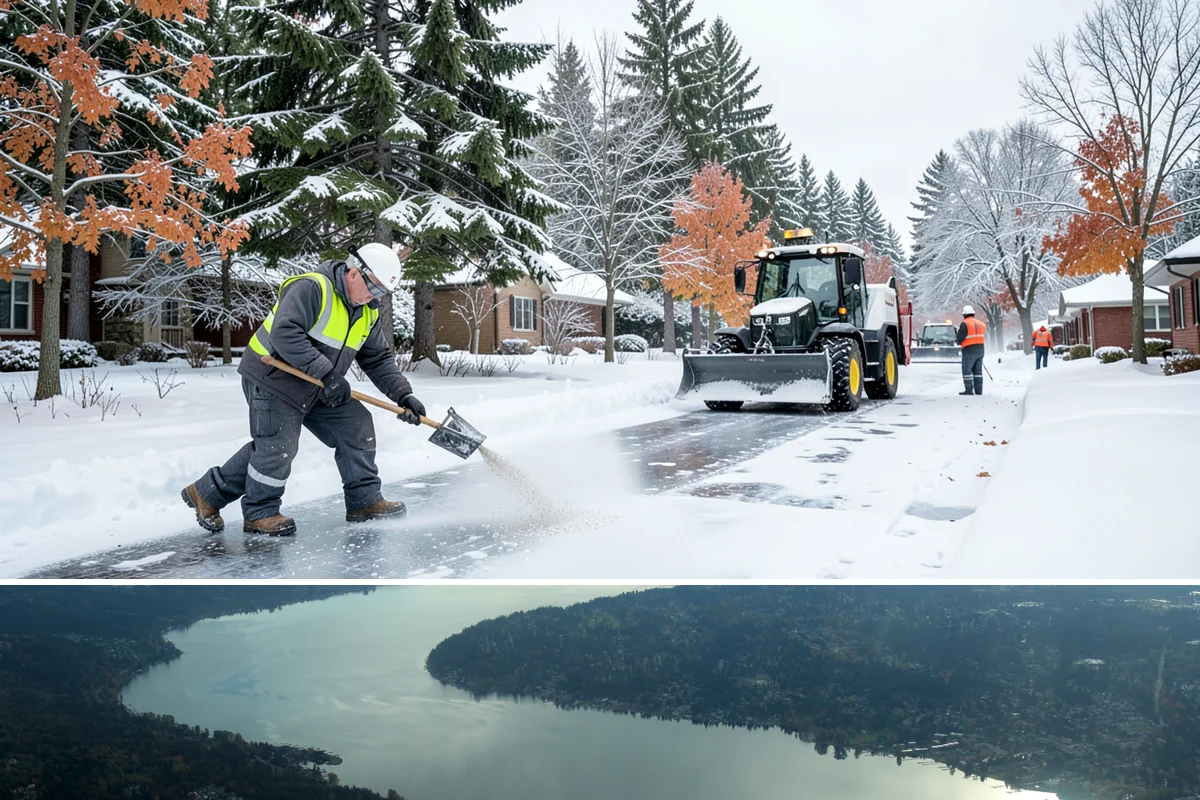 Industrial Facility Deicing in Sammamish, King County, WA - Coverage runs all winter with continuous shift-aligned readiness during the extended cold snaps that follow lowland outflow...