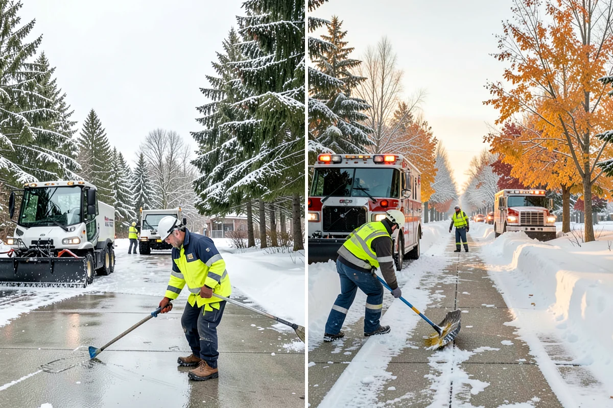 Industrial Facility Deicing in Shoreline, King County, WA - Assess truck lanes, walkways, and staging areas with site management