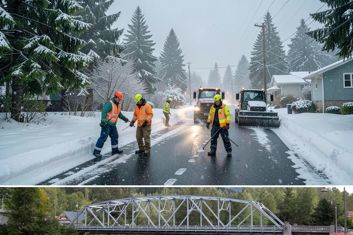 Industrial Facility Deicing in Skykomish, King County, WA - Coverage runs all winter with continuous shift-aligned readiness during the extended cold snaps that follow lowland outflow...