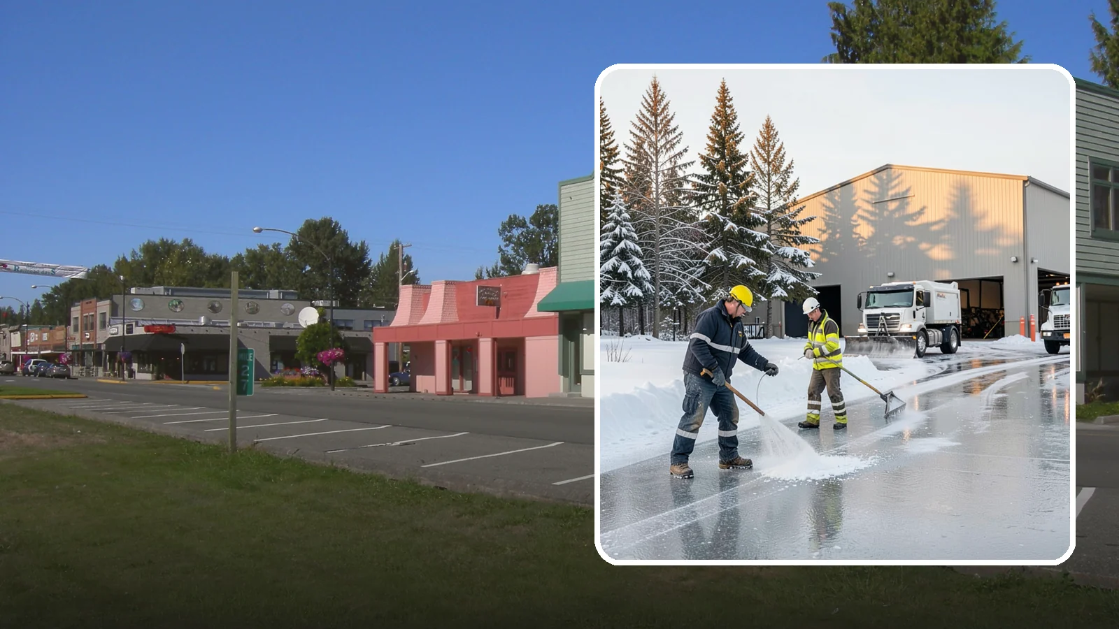 Industrial Facility Deicing in Snoqualmie, King County, WA - Heavy-duty deicing for industrial sites, keeping truck routes, yard walkways, and equipment approaches safe for round-the-clock...