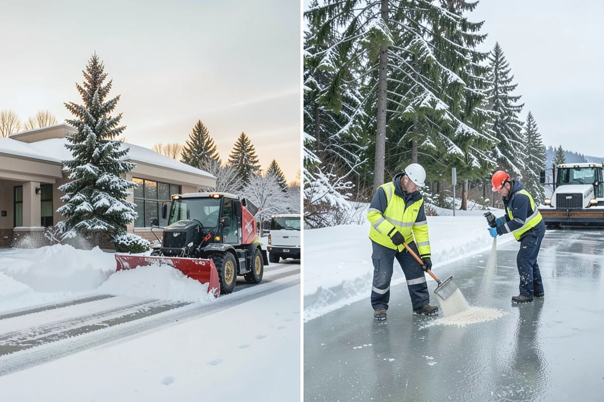 Industrial Facility Deicing in South Prairie, Pierce County, WA - Assess truck lanes, walkways, and staging areas with site management