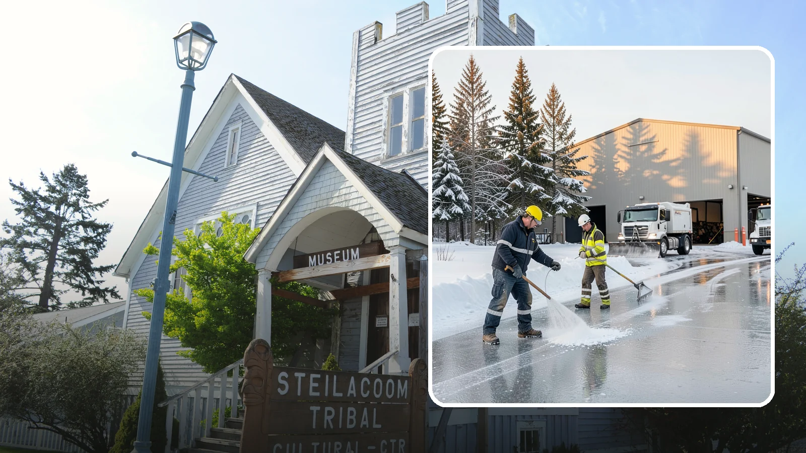 Industrial Facility Deicing in Steilacoom, Pierce County, WA - Heavy-duty deicing for industrial sites, keeping truck routes, yard walkways, and equipment approaches safe for round-the-clock...