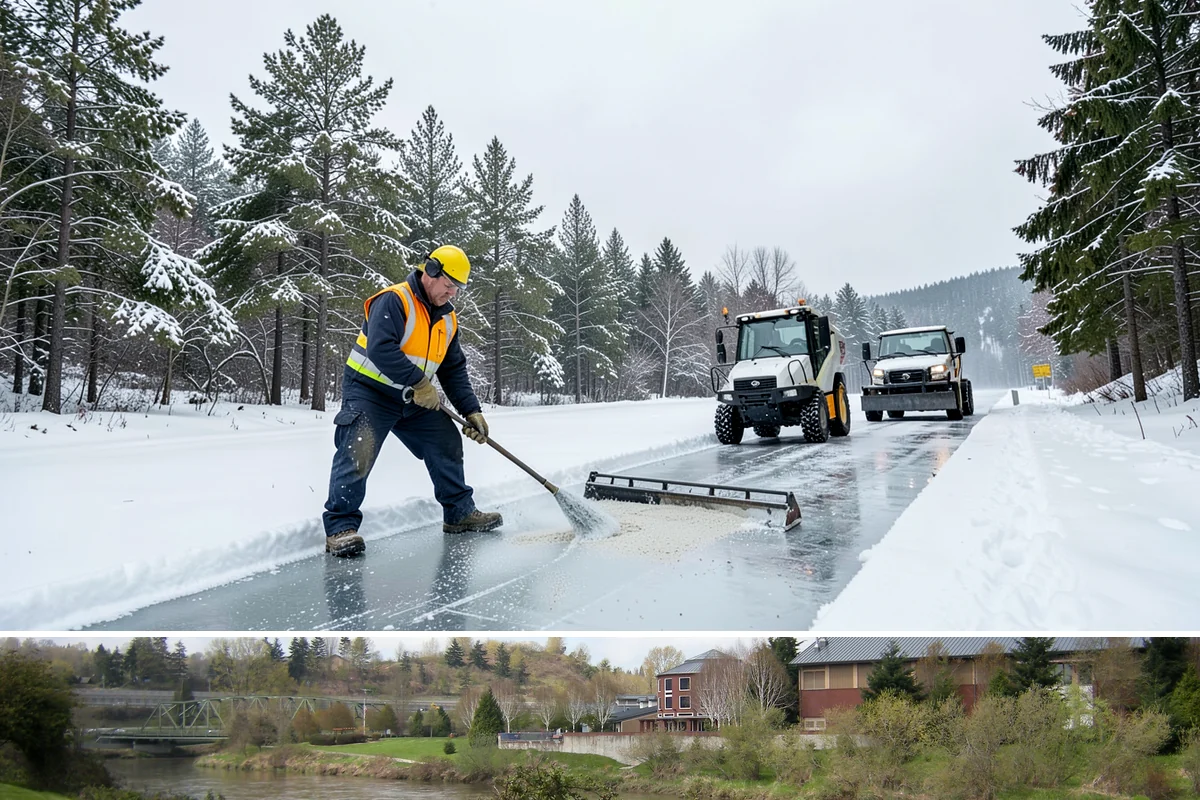 Industrial Facility Deicing in Tukwila, King County, WA - Coverage runs all winter with continuous shift-aligned readiness during the extended cold snaps that follow lowland outflow...