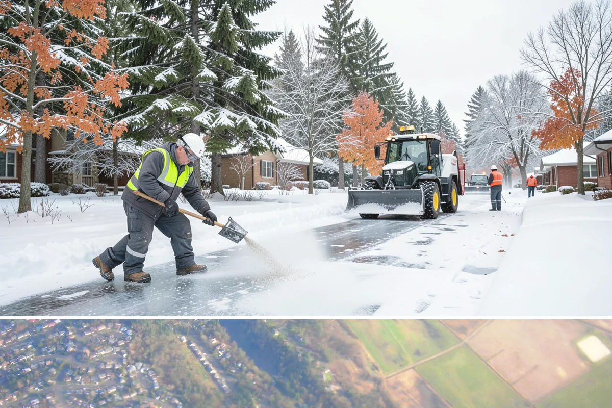 Industrial Facility Parking Lot Snow Removal in Algona, King County, WA - Industrial lots in the Puget Sound region need the most winter clearing from December through February, when cold snaps threaten...