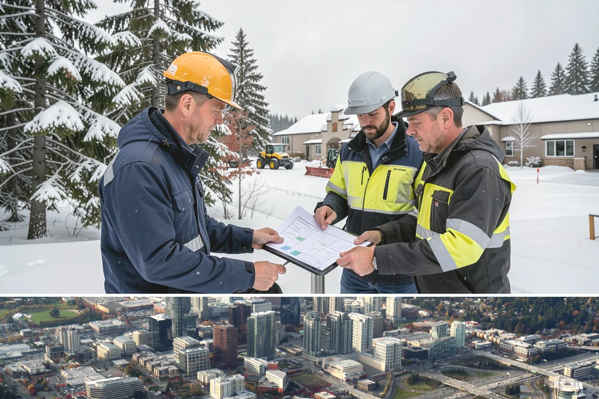 Industrial Facility Parking Lot Snow Removal in Bellevue, King County, WA - Industrial lots in the Puget Sound region need the most winter clearing from December through February, when cold snaps threaten...