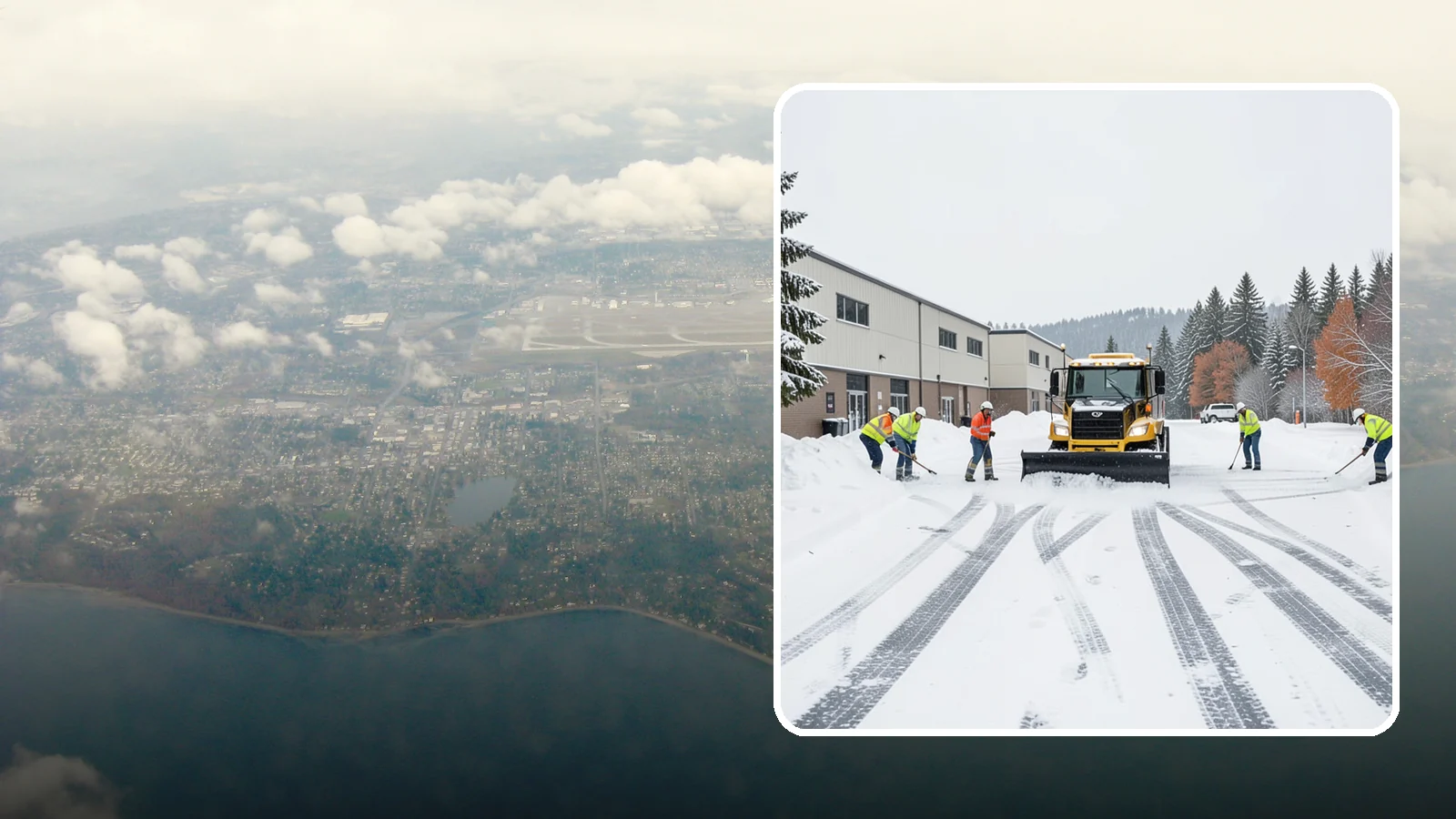 Industrial Facility Parking Lot Snow Removal in Burien, King County, WA - We clear large industrial lots and truck approaches so Western Washington operations keep running through winter weather.