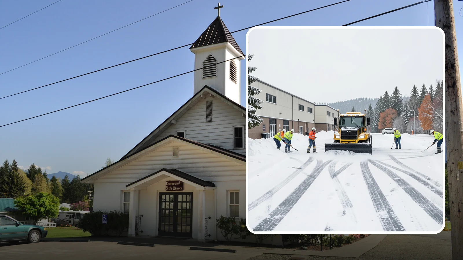 Industrial Facility Parking Lot Snow Removal in Concrete, Skagit County, WA - We clear large industrial lots and truck approaches so Western Washington operations keep running through winter weather.
