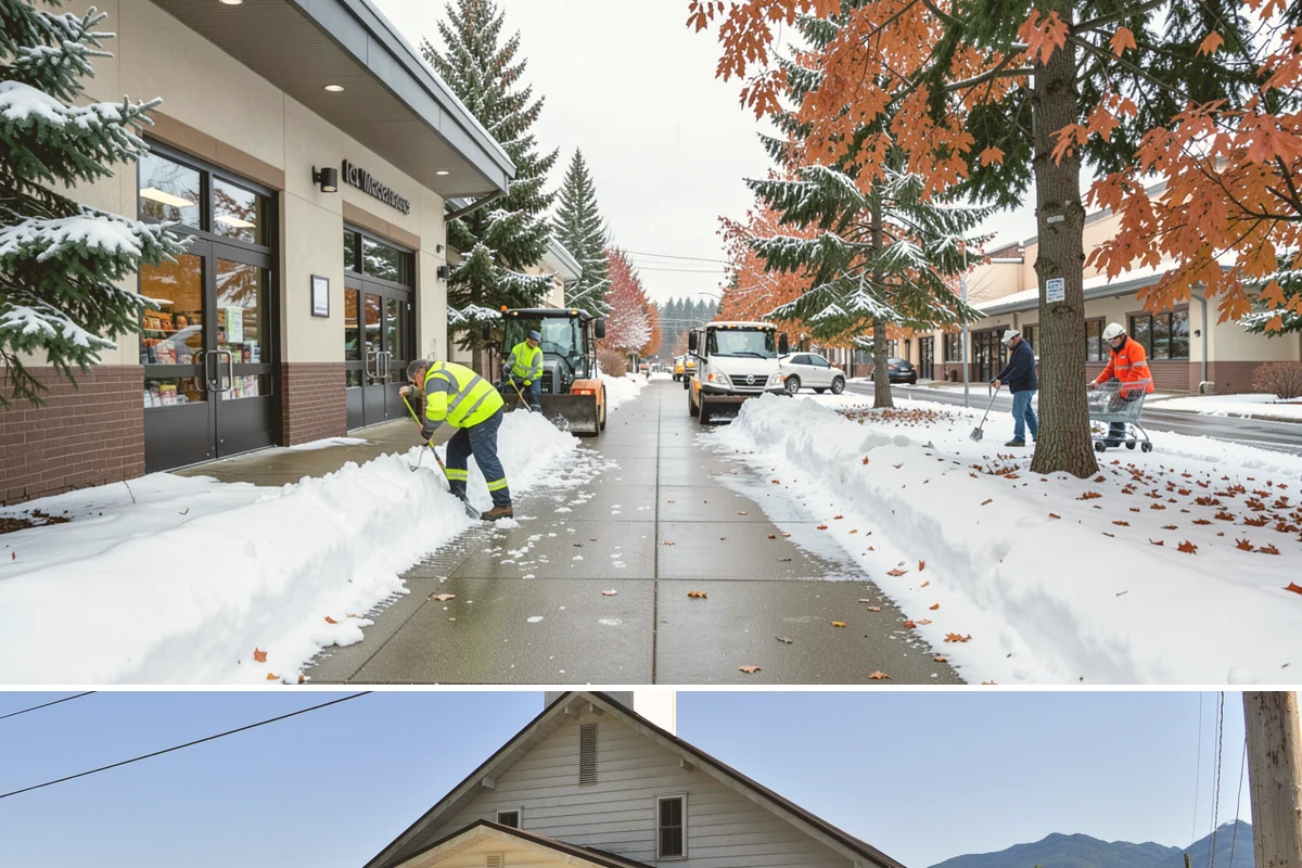 Industrial Facility Parking Lot Snow Removal in Concrete, Skagit County, WA - Industrial lots in the Puget Sound region need the most winter clearing from December through February, when cold snaps threaten...