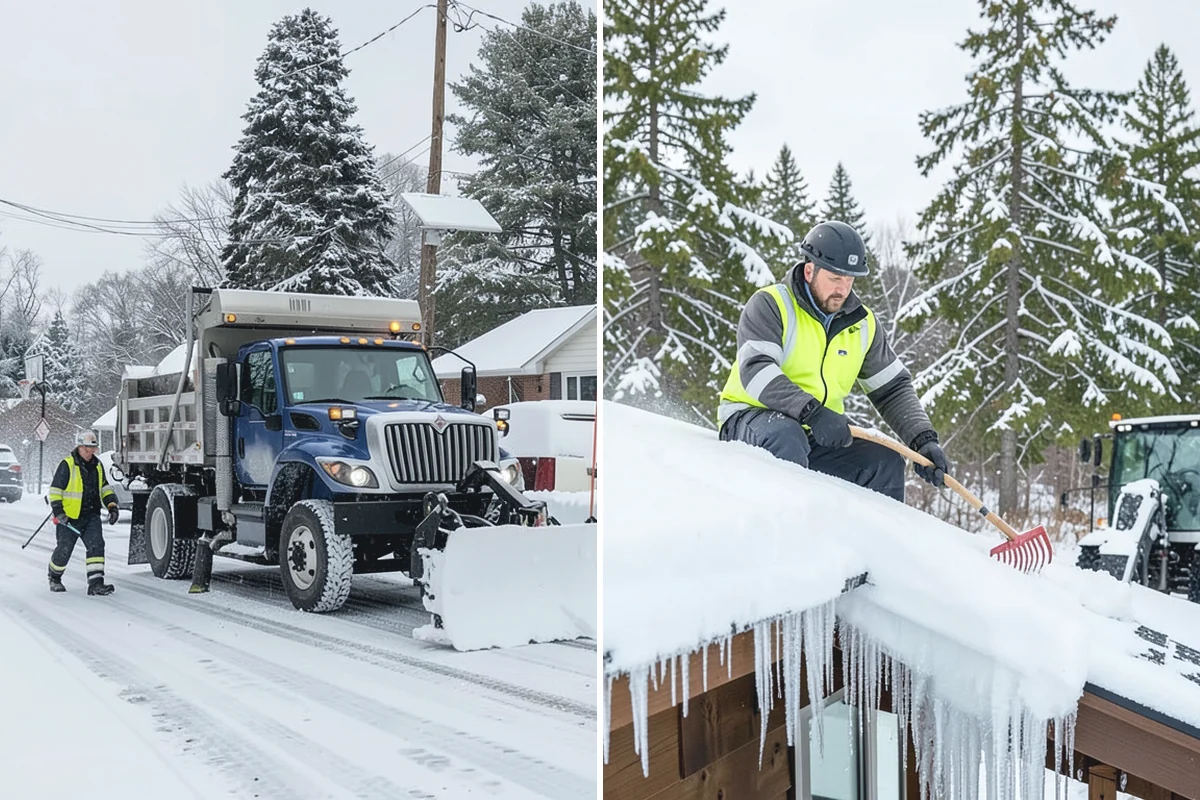 Industrial Facility Parking Lot Snow Removal in Darrington, Snohomish County, WA - Survey yard parking, gate approaches, and truck turning areas
