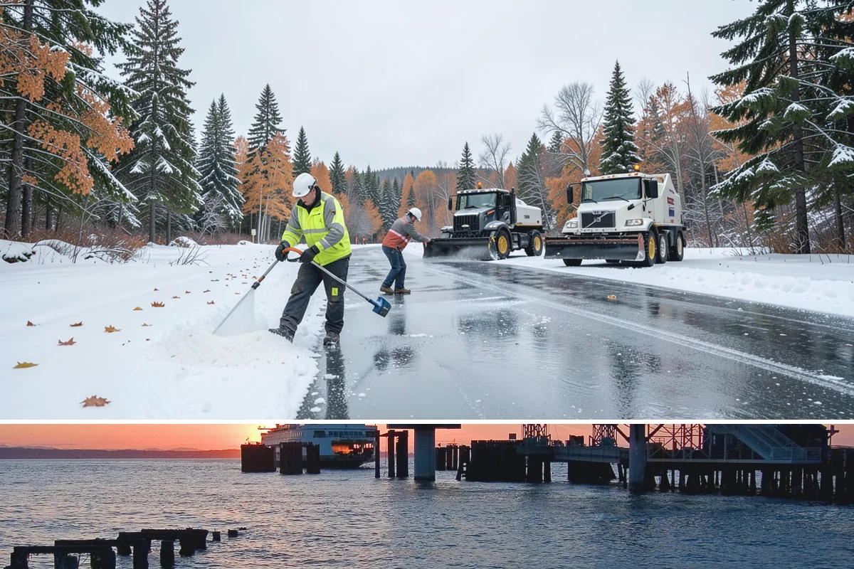 Industrial Facility Parking Lot Snow Removal in Edmonds, Snohomish County, WA - Industrial lots in the Puget Sound region need the most winter clearing from December through February, when cold snaps threaten...