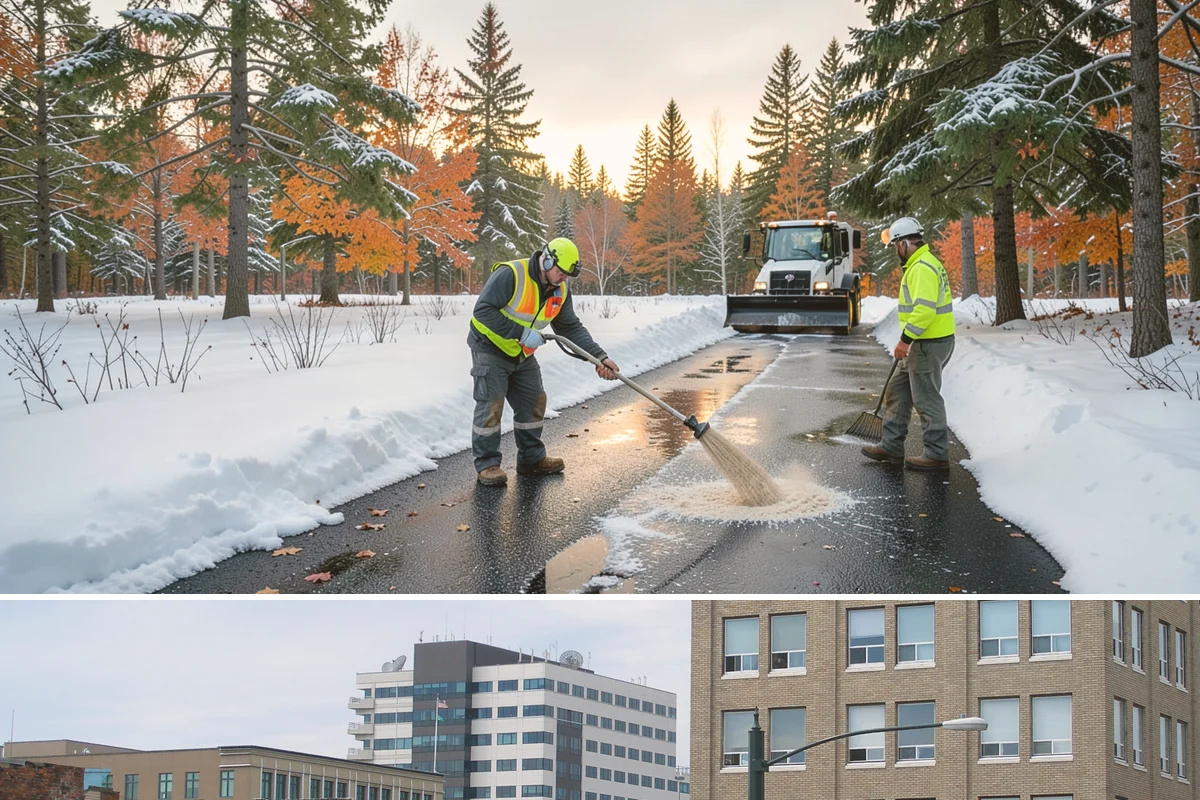 Industrial Facility Parking Lot Snow Removal in Everett, Snohomish County, WA - Industrial lots in the Puget Sound region need the most winter clearing from December through February, when cold snaps threaten...