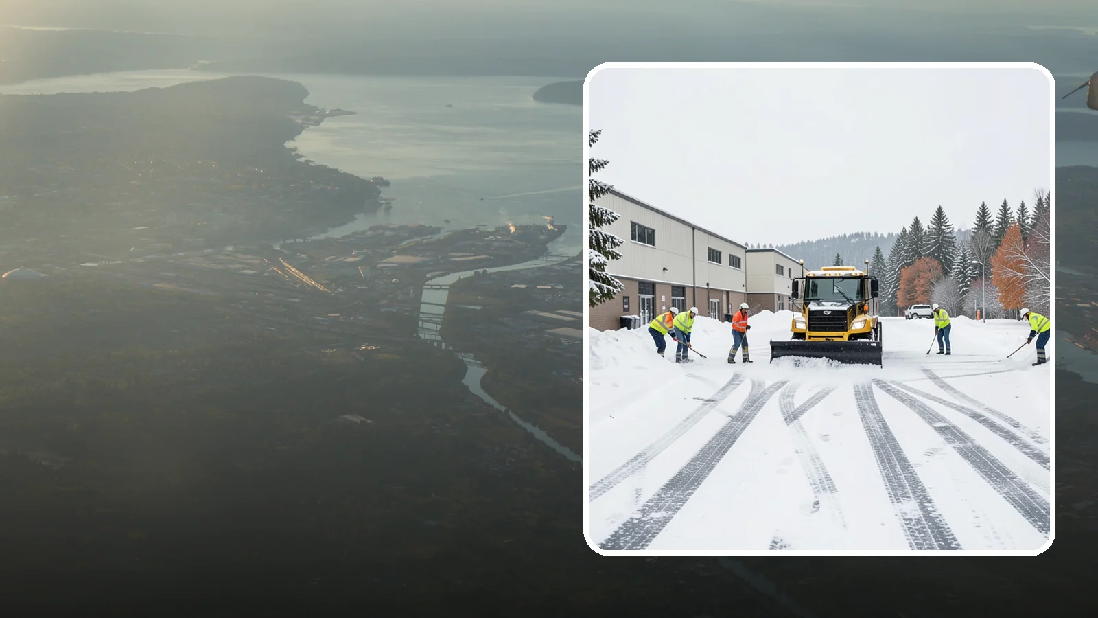 Industrial Facility Parking Lot Snow Removal in Fife, Pierce County, WA - We clear large industrial lots and truck approaches so Western Washington operations keep running through winter weather.