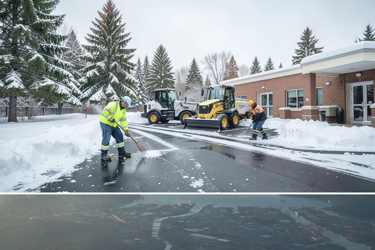 Industrial Facility Parking Lot Snow Removal in Fife, Pierce County, WA - Industrial lots in the Puget Sound region need the most winter clearing from December through February, when cold snaps threaten...