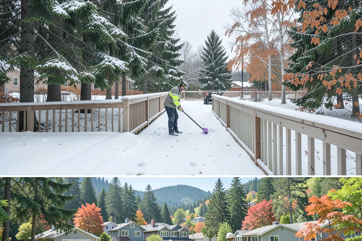 Industrial Facility Parking Lot Snow Removal in Fircrest, Pierce County, WA - Industrial lots in the Puget Sound region need the most winter clearing from December through February, when cold snaps threaten...