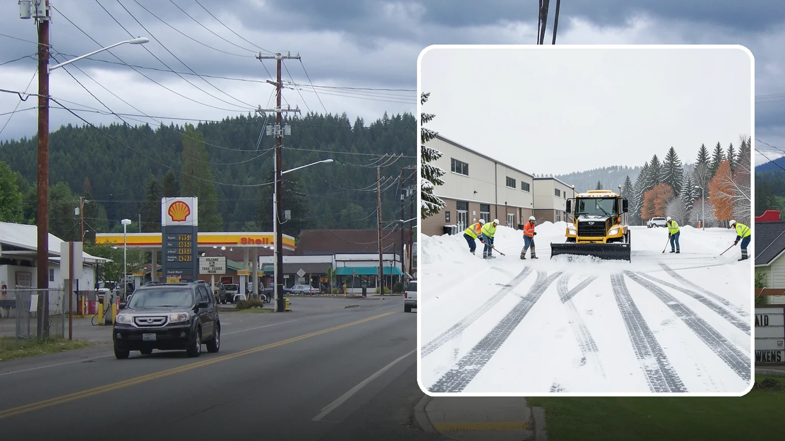 Industrial Facility Parking Lot Snow Removal in Granite Falls, Snohomish County, WA - We clear large industrial lots and truck approaches so Western Washington operations keep running through winter weather.