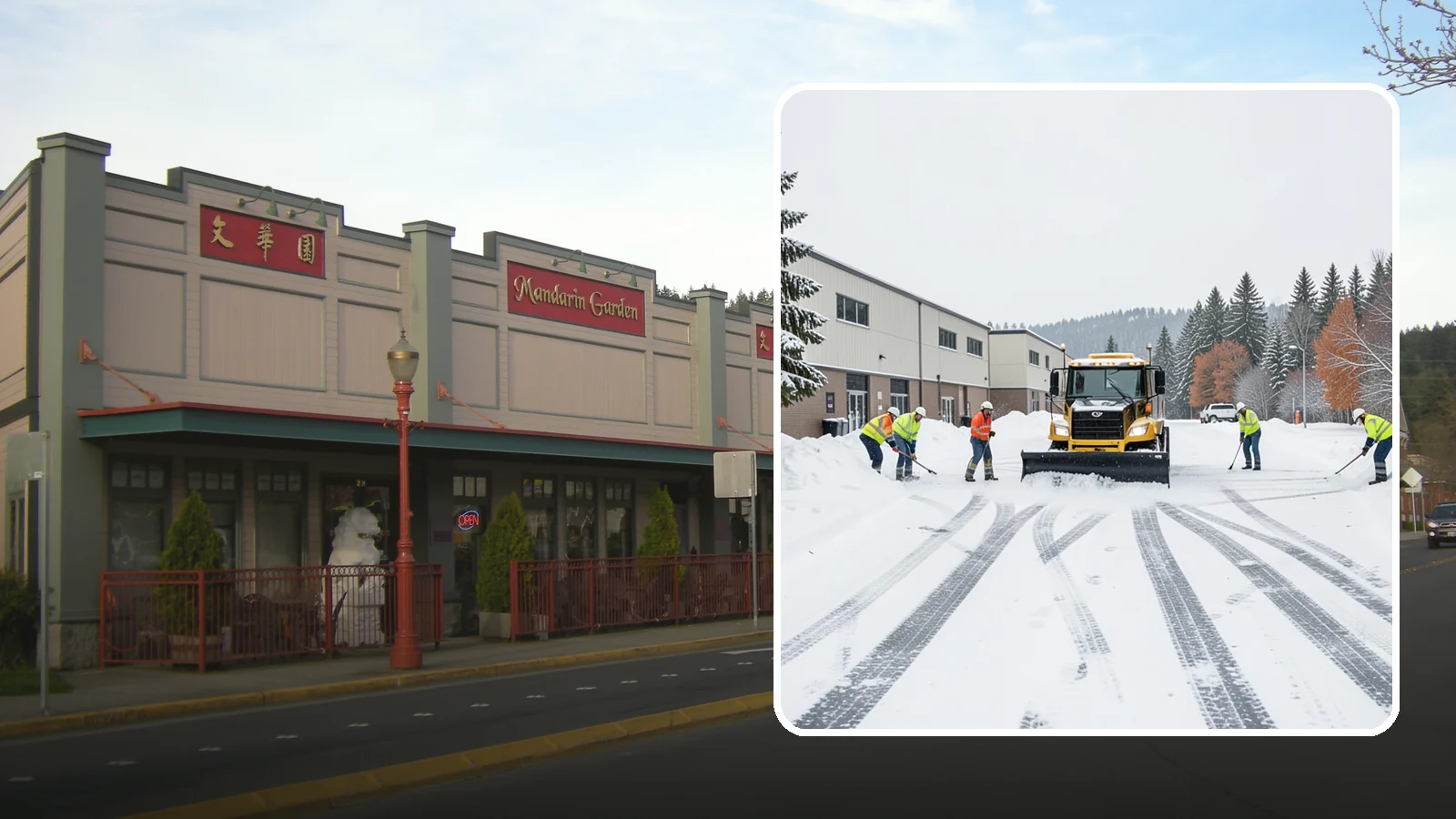 Industrial Facility Parking Lot Snow Removal in Issaquah, King County, WA - We clear large industrial lots and truck approaches so Western Washington operations keep running through winter weather.