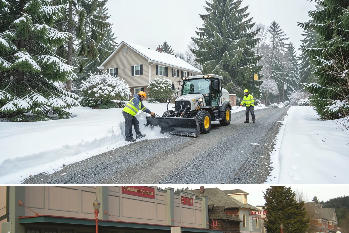 Industrial Facility Parking Lot Snow Removal in Issaquah, King County, WA - Industrial lots in the Puget Sound region need the most winter clearing from December through February, when cold snaps threaten...