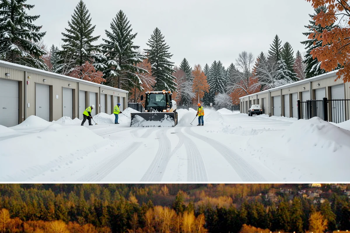 Industrial Facility Parking Lot Snow Removal in Kenmore, King County, WA - Industrial lots in the Puget Sound region need the most winter clearing from December through February, when cold snaps threaten...