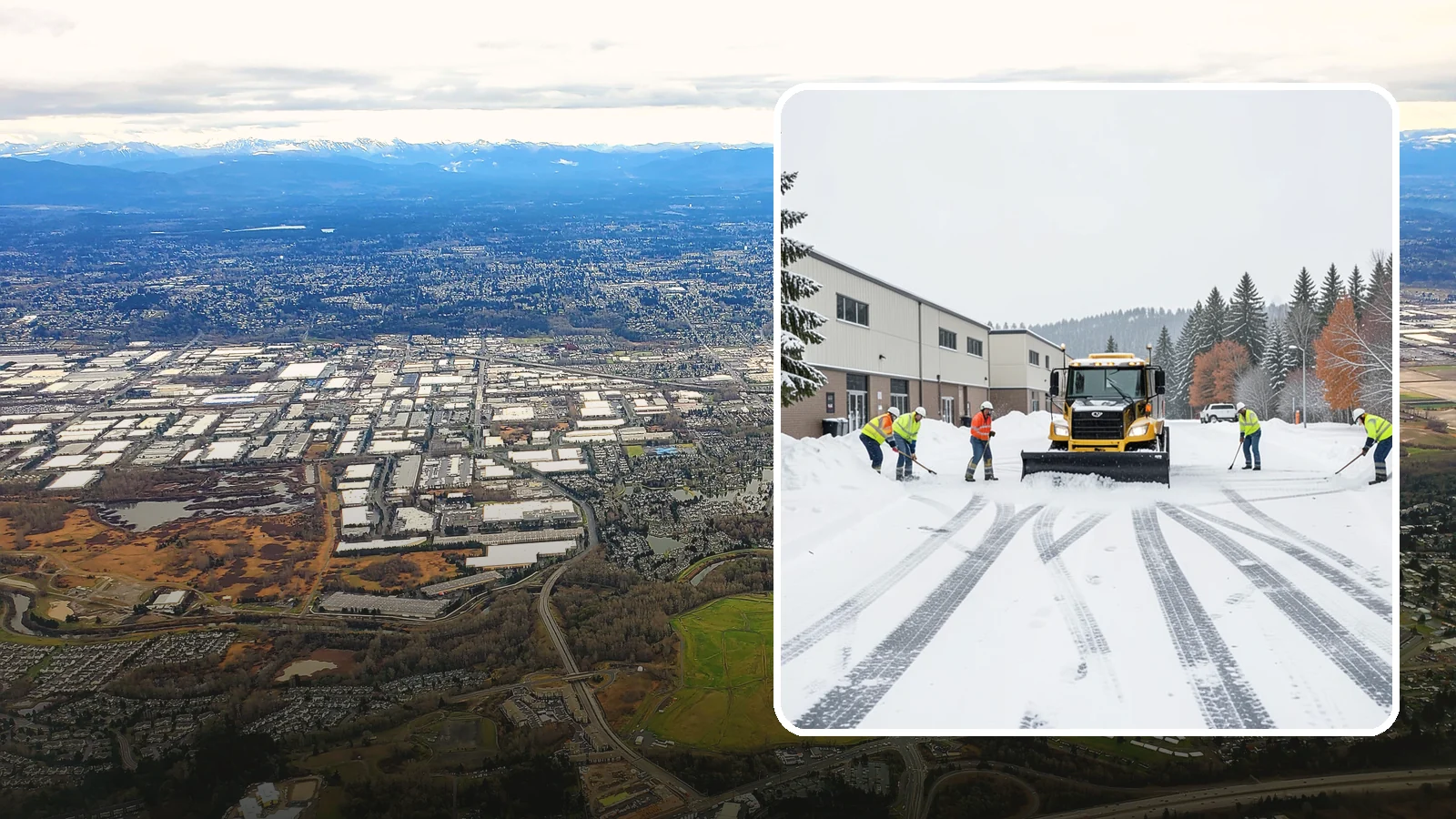 Industrial Facility Parking Lot Snow Removal in Kent, King County, WA - We clear large industrial lots and truck approaches so Western Washington operations keep running through winter weather.