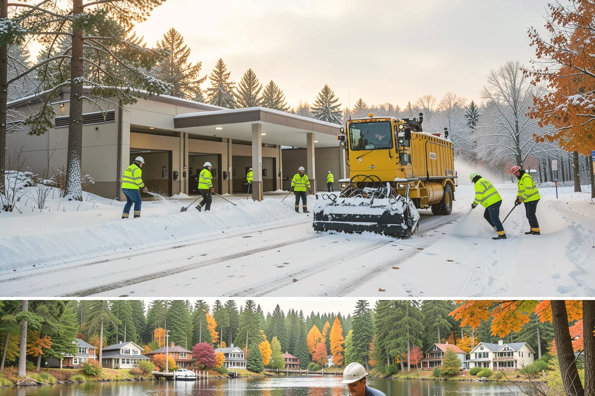 Industrial Facility Parking Lot Snow Removal in La Conner, Skagit County, WA - Industrial lots in the Puget Sound region need the most winter clearing from December through February, when cold snaps threaten...