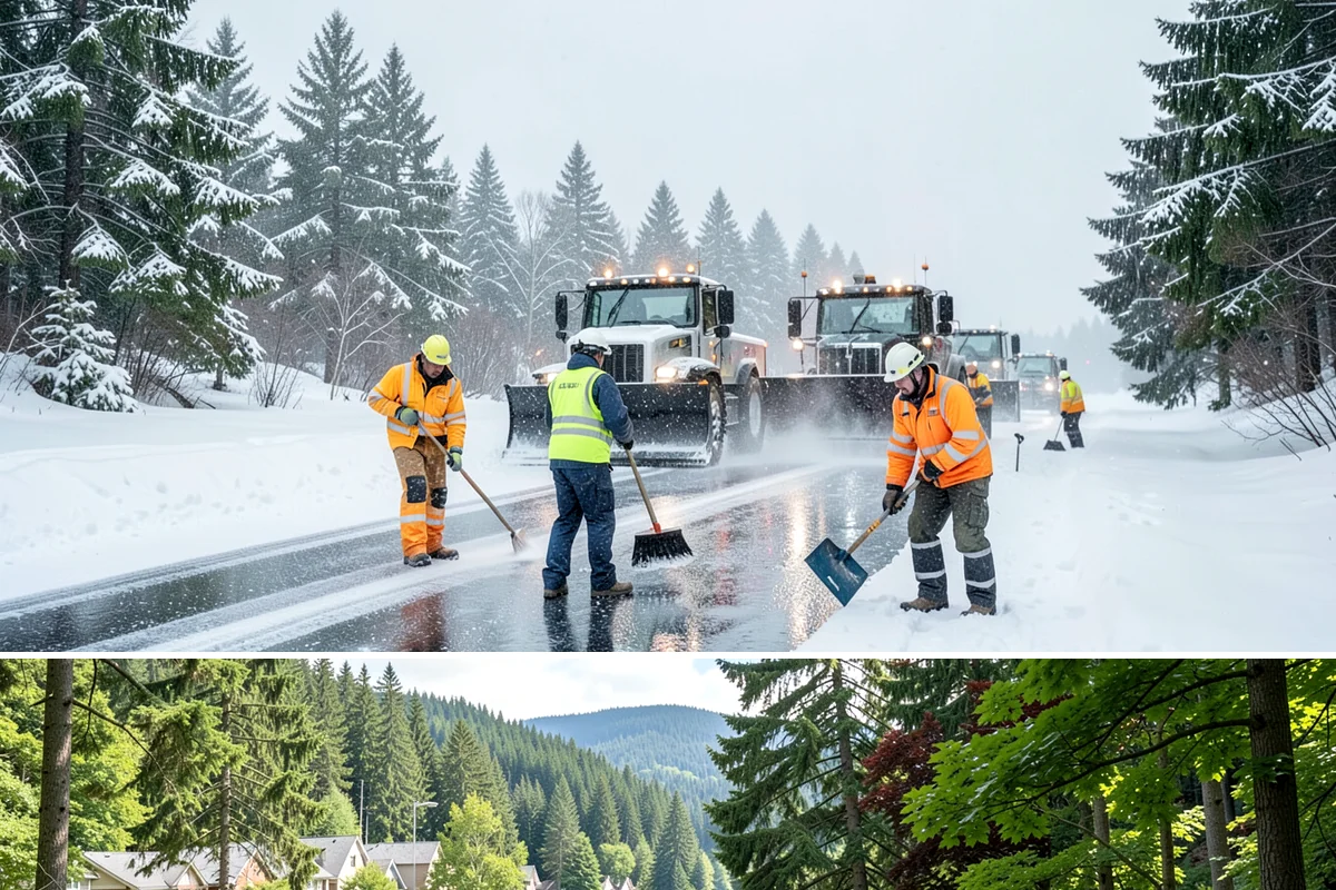 Industrial Facility Parking Lot Snow Removal in Lake Forest Park, King County, WA - Industrial lots in the Puget Sound region need the most winter clearing from December through February, when cold snaps threaten...