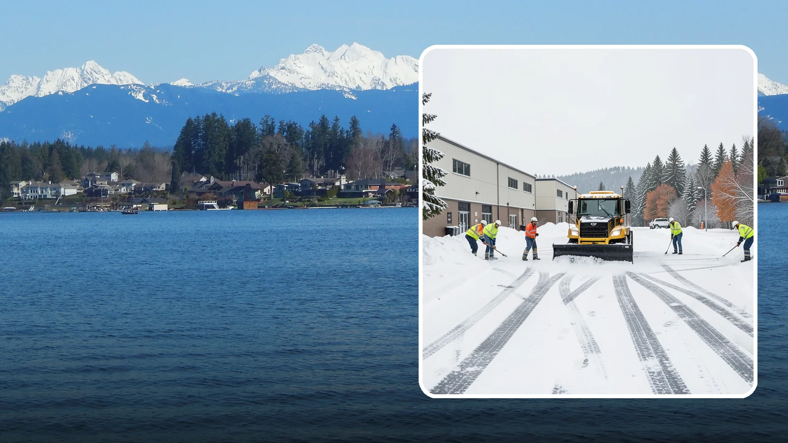 Industrial Facility Parking Lot Snow Removal in Lake Stevens, Snohomish County, WA - We clear large industrial lots and truck approaches so Western Washington operations keep running through winter weather.