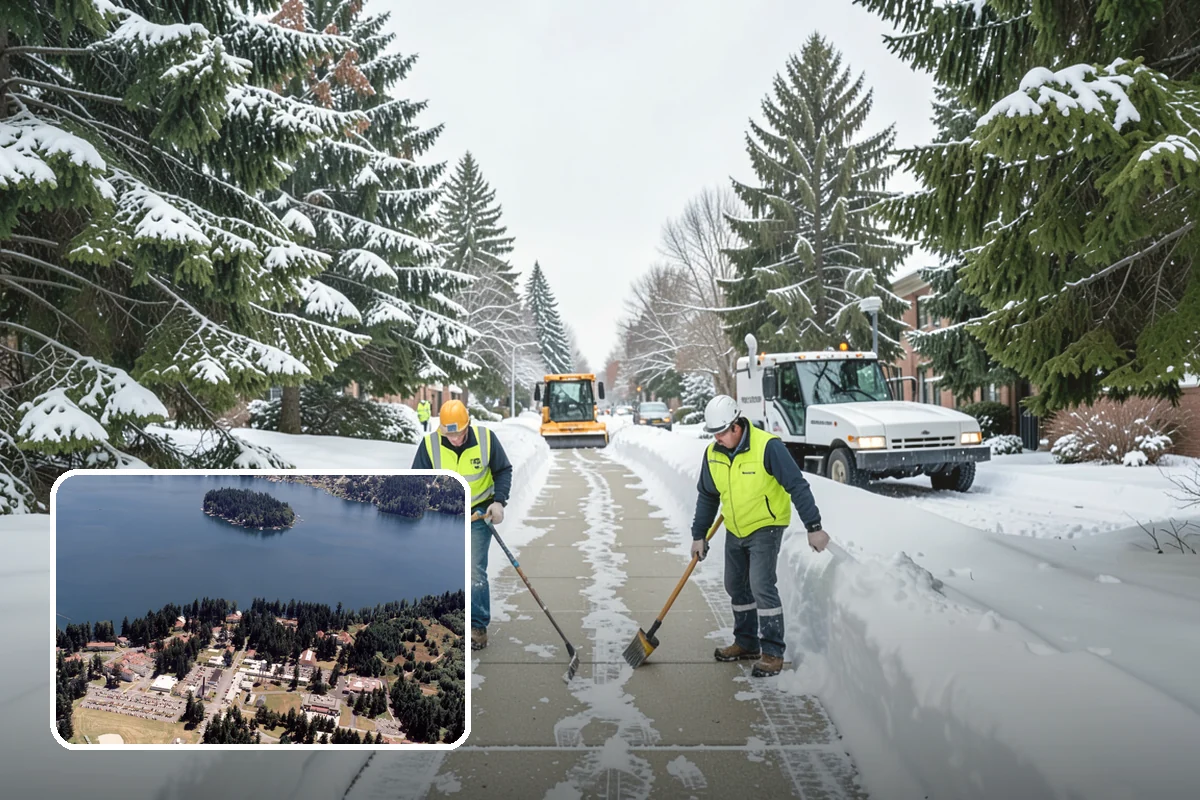 Industrial Facility Parking Lot Snow Removal in Lakewood, Pierce County, WA - Large lots and truck approaches stay open to protect production