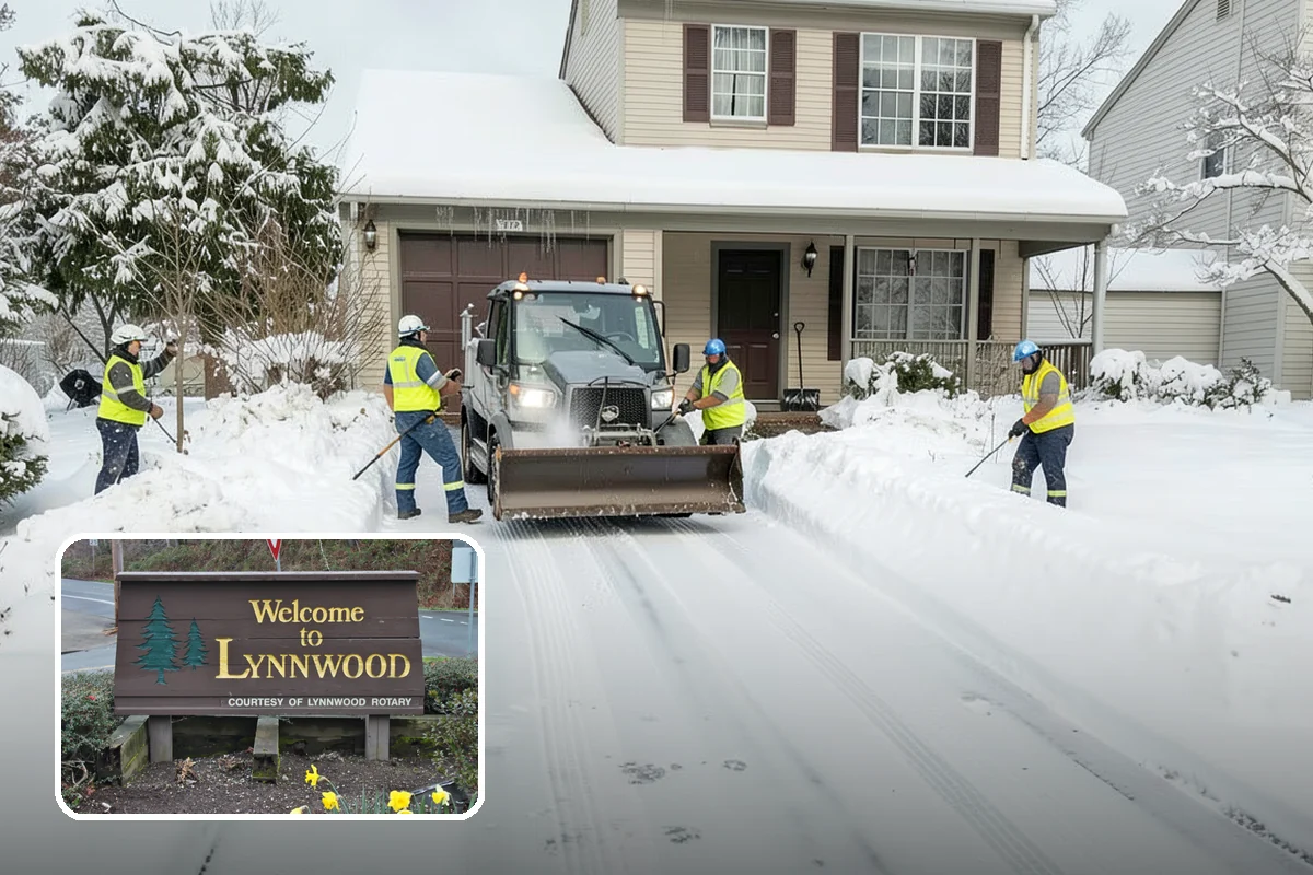 Industrial Facility Parking Lot Snow Removal in Lynnwood, Snohomish County, WA - Large lots and truck approaches stay open to protect production