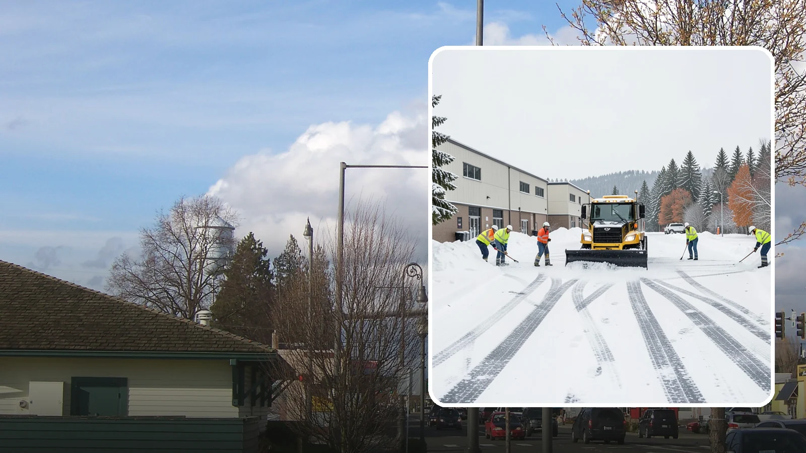 Industrial Facility Parking Lot Snow Removal in Marysville, Snohomish County, WA - We clear large industrial lots and truck approaches so Western Washington operations keep running through winter weather.
