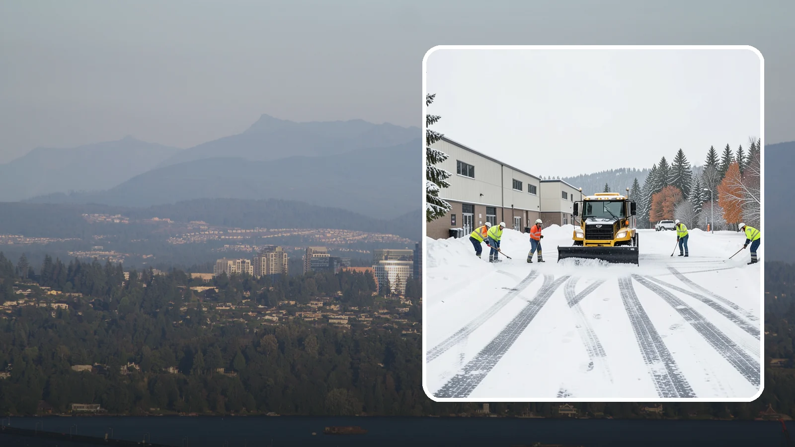 Industrial Facility Parking Lot Snow Removal in Medina, King County, WA - We clear large industrial lots and truck approaches so Western Washington operations keep running through winter weather.
