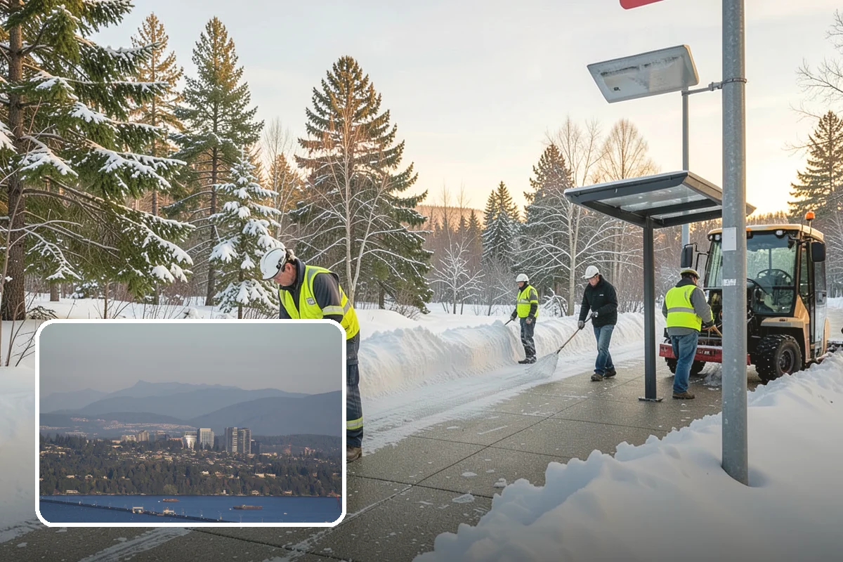 Industrial Facility Parking Lot Snow Removal in Medina, King County, WA - Large lots and truck approaches stay open to protect production