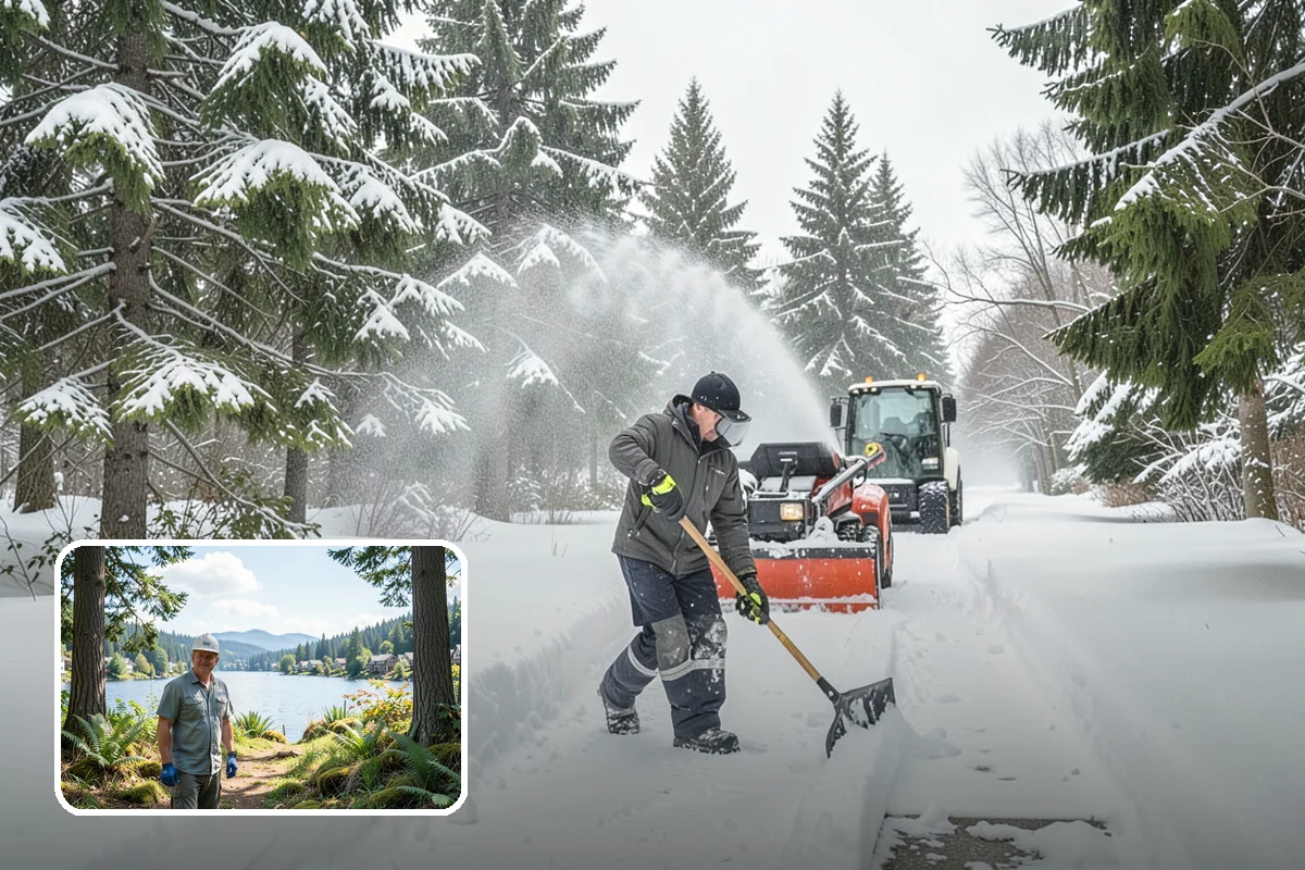 Industrial Facility Parking Lot Snow Removal in Milton, King County, WA - Large lots and truck approaches stay open to protect production