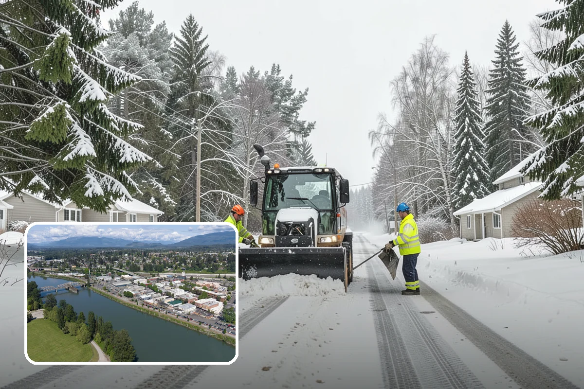 Industrial Facility Parking Lot Snow Removal in Mount Vernon, Skagit County, WA - Large lots and truck approaches stay open to protect production