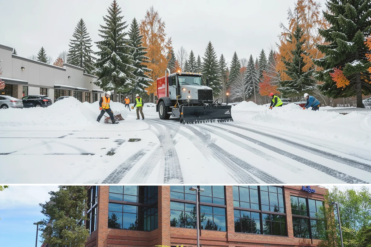 Industrial Facility Parking Lot Snow Removal in Mountlake Terrace, Snohomish County, WA - Industrial lots in the Puget Sound region need the most winter clearing from December through February, when cold snaps threaten...
