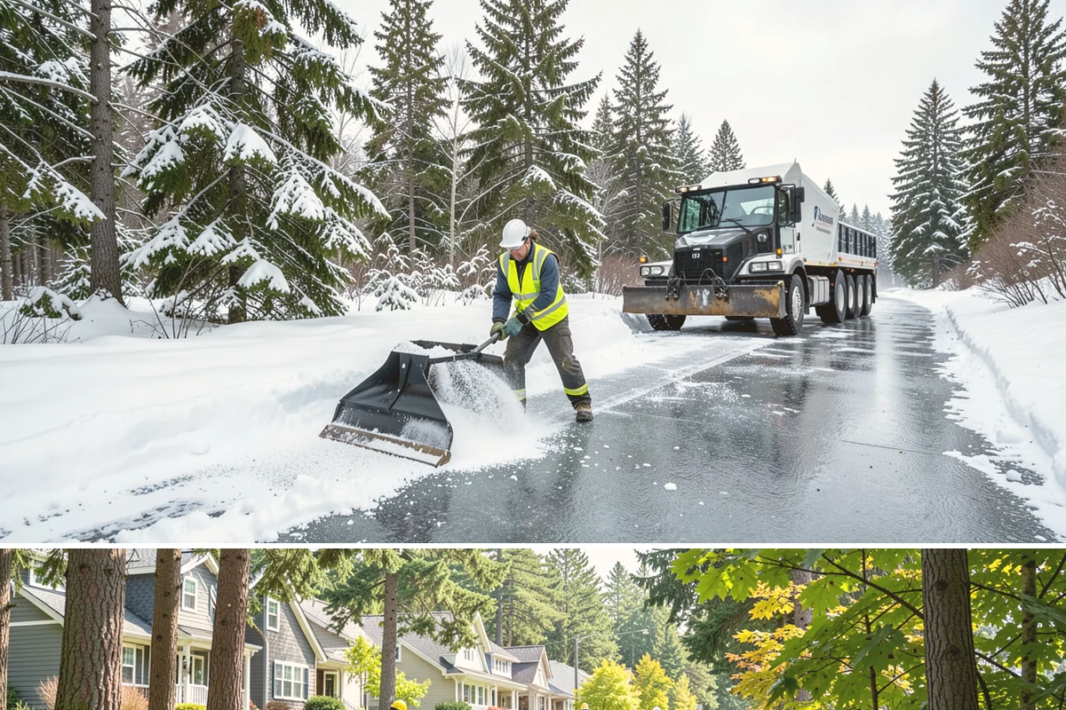 Industrial Facility Parking Lot Snow Removal in Normandy Park, King County, WA - Industrial lots in the Puget Sound region need the most winter clearing from December through February, when cold snaps threaten...