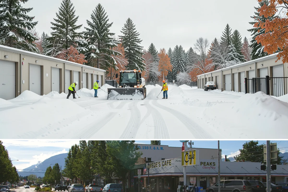 Industrial Facility Parking Lot Snow Removal in North Bend, King County, WA - Industrial lots in the Puget Sound region need the most winter clearing from December through February, when cold snaps threaten...