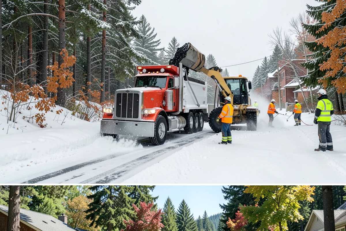 Industrial Facility Parking Lot Snow Removal in Orting, Pierce County, WA - Industrial lots in the Puget Sound region need the most winter clearing from December through February, when cold snaps threaten...