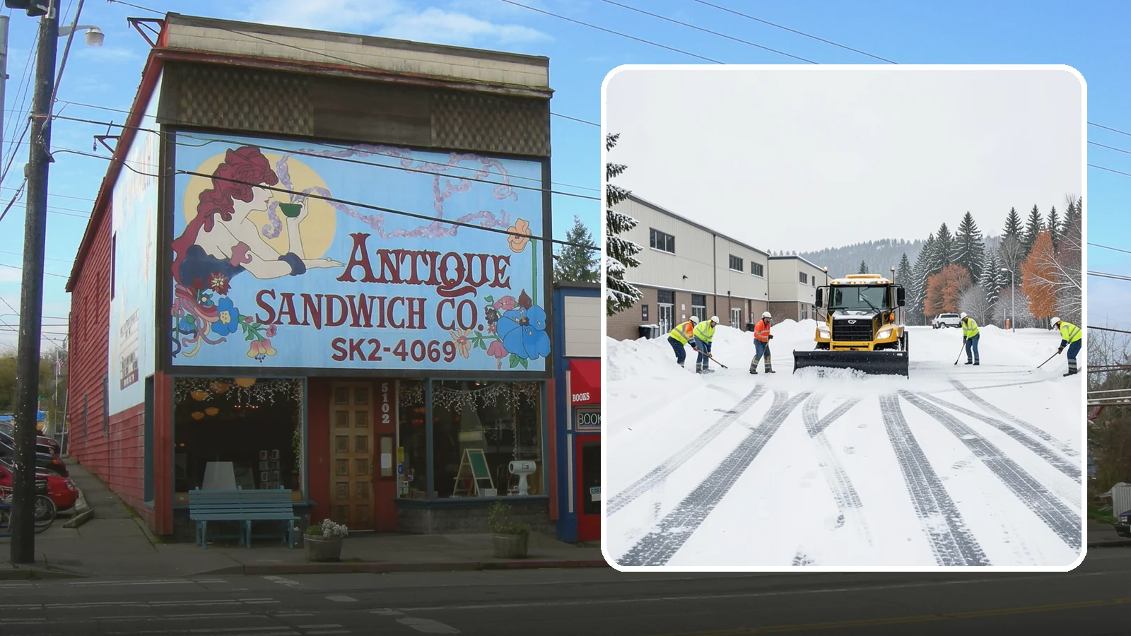 Industrial Facility Parking Lot Snow Removal in Ruston, Pierce County, WA - We clear large industrial lots and truck approaches so Western Washington operations keep running through winter weather.