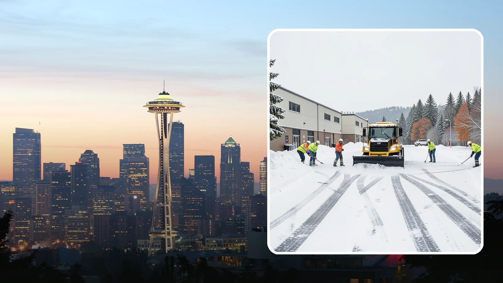 Industrial Facility Parking Lot Snow Removal in Seattle, King County, WA - We clear large industrial lots and truck approaches so Western Washington operations keep running through winter weather.