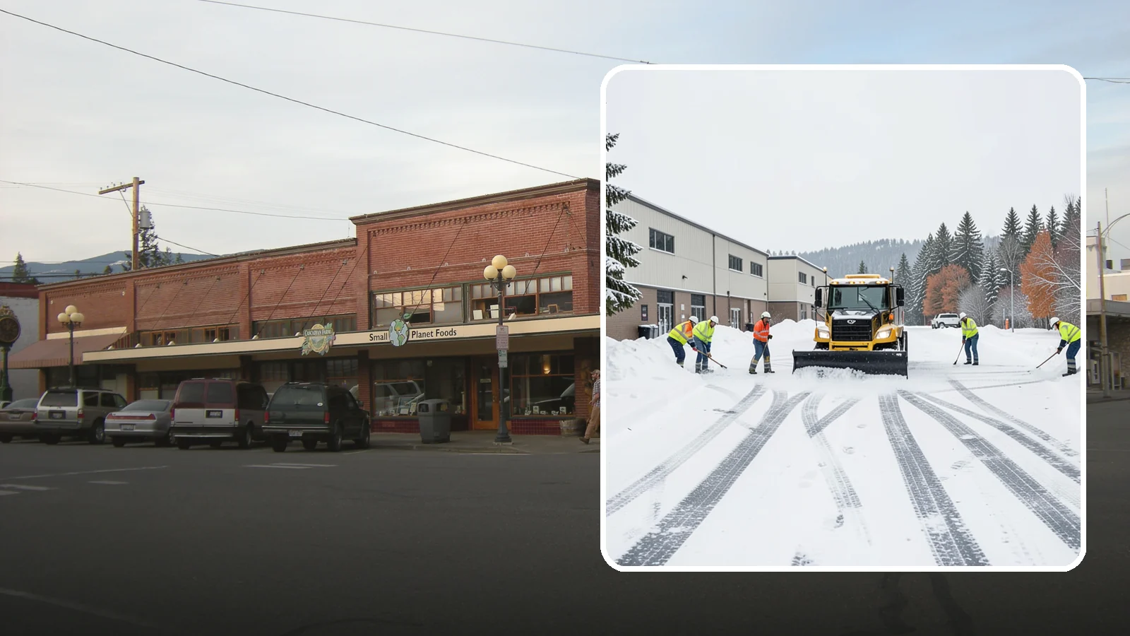 Industrial Facility Parking Lot Snow Removal in Sedro-Woolley, Skagit County, WA - We clear large industrial lots and truck approaches so Western Washington operations keep running through winter weather.