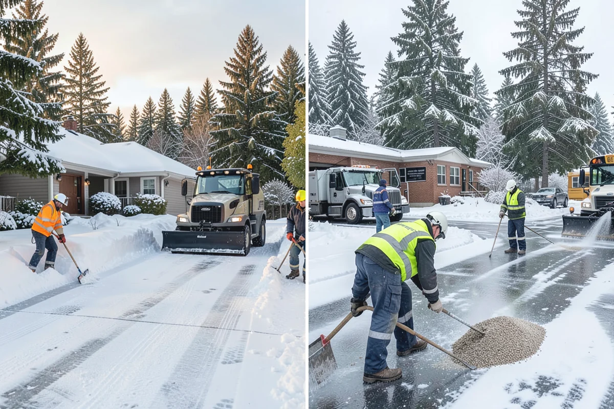 Industrial Facility Parking Lot Snow Removal in Skykomish, King County, WA - Survey yard parking, gate approaches, and truck turning areas