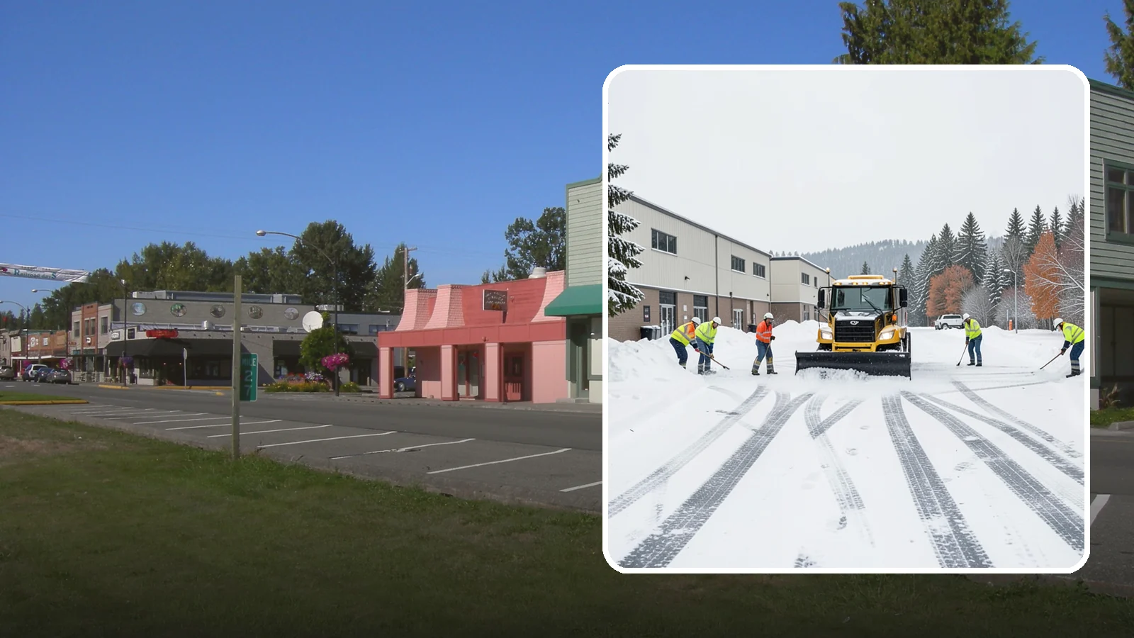 Industrial Facility Parking Lot Snow Removal in Snoqualmie, King County, WA - We clear large industrial lots and truck approaches so Western Washington operations keep running through winter weather.