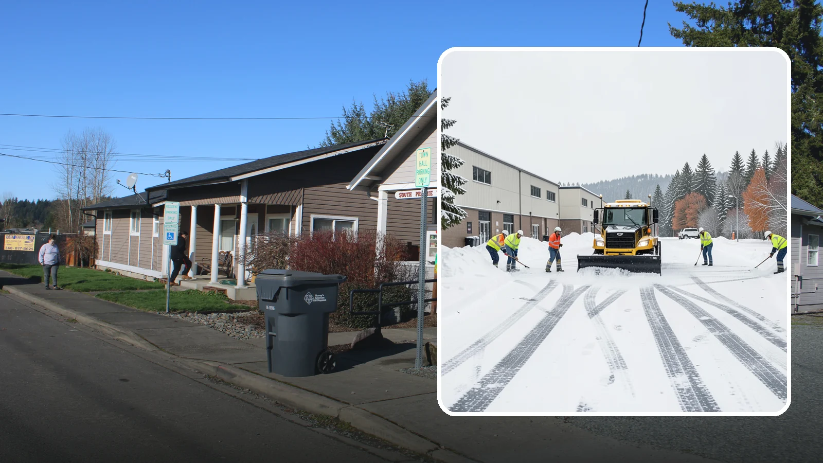 Industrial Facility Parking Lot Snow Removal in South Prairie, Pierce County, WA - We clear large industrial lots and truck approaches so Western Washington operations keep running through winter weather.