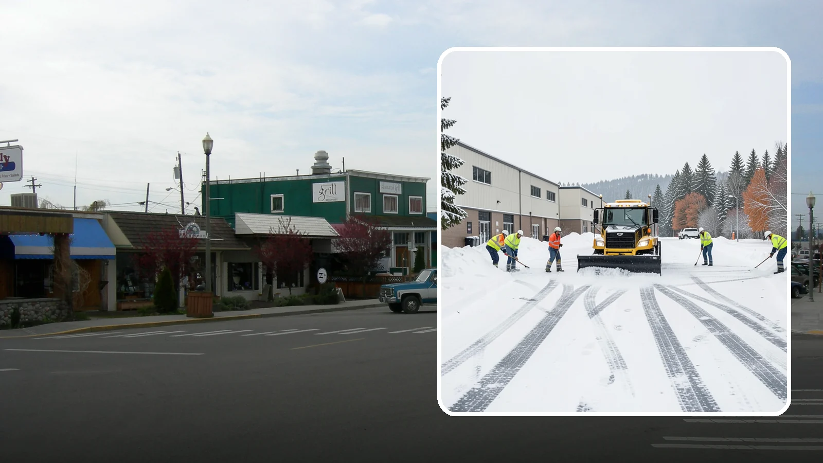 Industrial Facility Parking Lot Snow Removal in Stanwood, Snohomish County, WA - We clear large industrial lots and truck approaches so Western Washington operations keep running through winter weather.