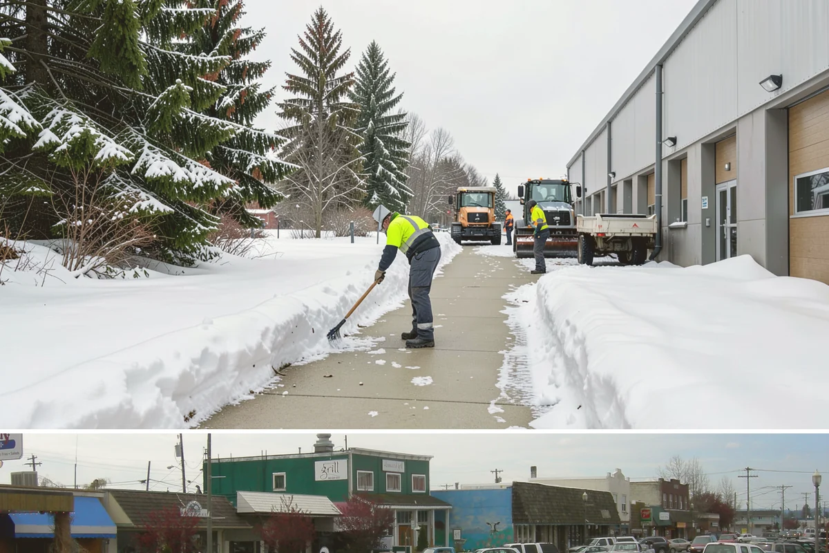 Industrial Facility Parking Lot Snow Removal in Stanwood, Snohomish County, WA - Industrial lots in the Puget Sound region need the most winter clearing from December through February, when cold snaps threaten...