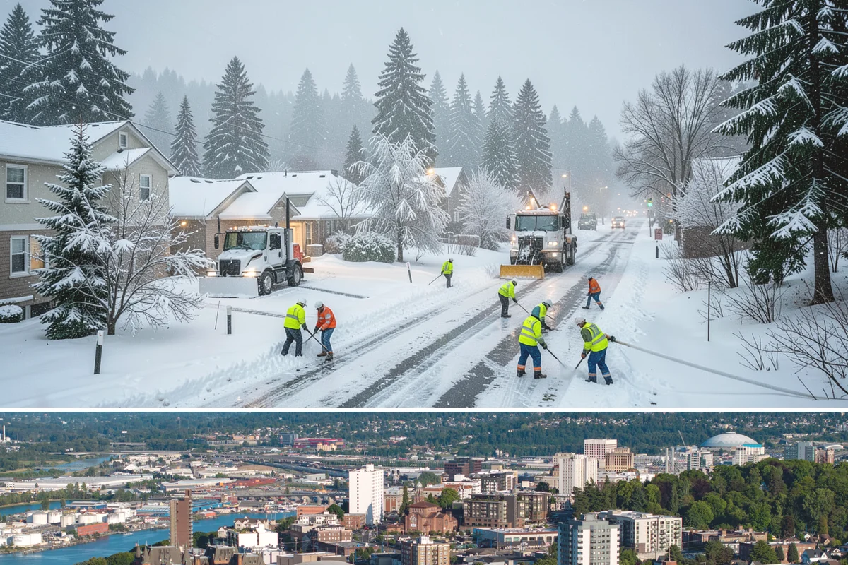 Industrial Facility Parking Lot Snow Removal in Tacoma, Pierce County, WA - Industrial lots in the Puget Sound region need the most winter clearing from December through February, when cold snaps threaten...